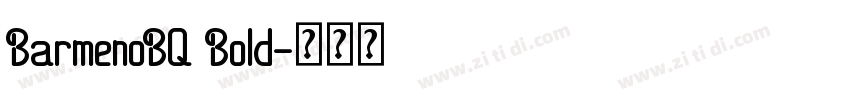 BarmenoBQ Bold字体转换